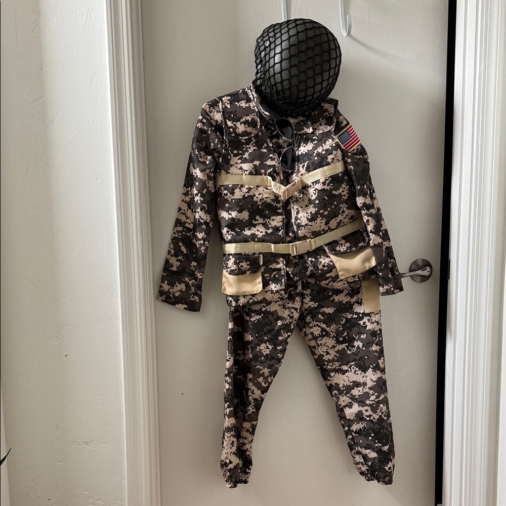 Kids Camouflage Soldier Costume
